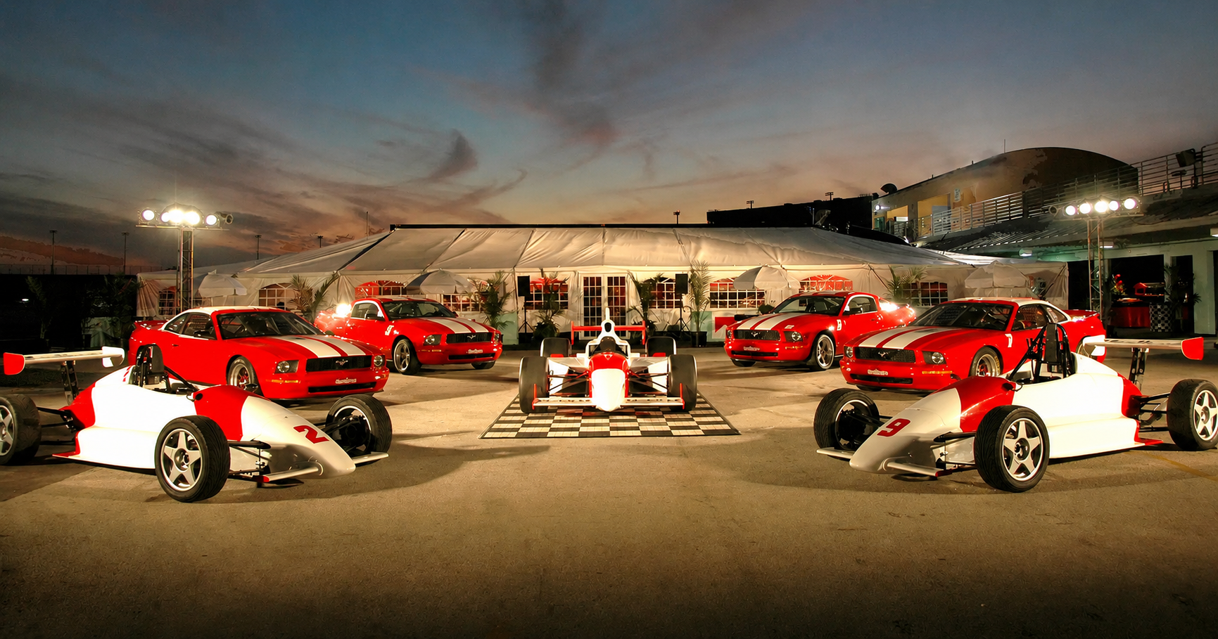 Branded race car livery
